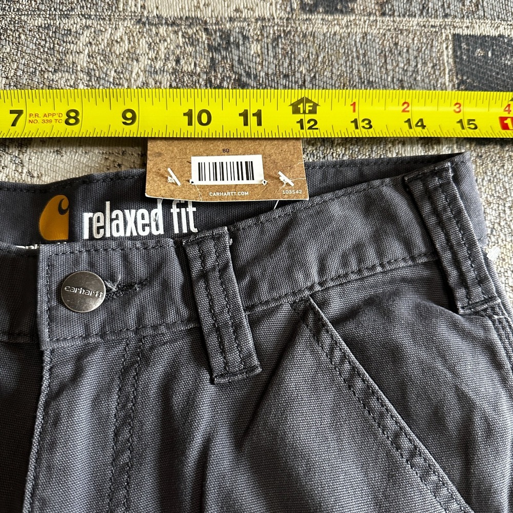 Carhartt Cargo Shorts Mens 30 Grey Charcoal NEW Rugged Flex Rigby Relaxed 103542 - Picture 4 of 9
